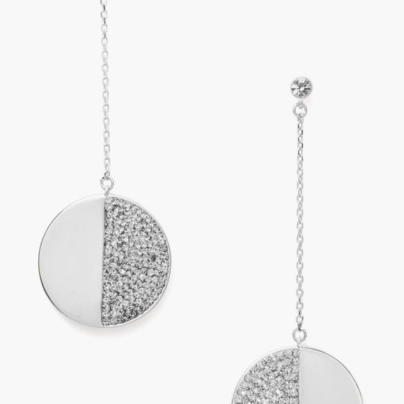 Kate Spade New York mod scallop pavé linear earrings - Picture 4 of 4